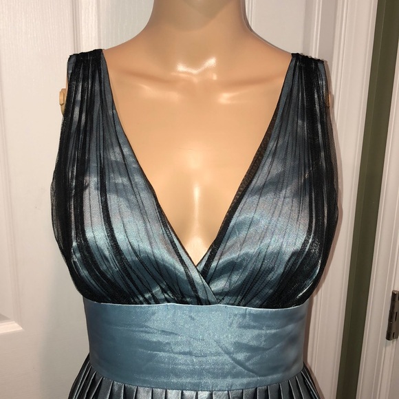 Davids bridal blue dress. 6 - Picture 2 of 5